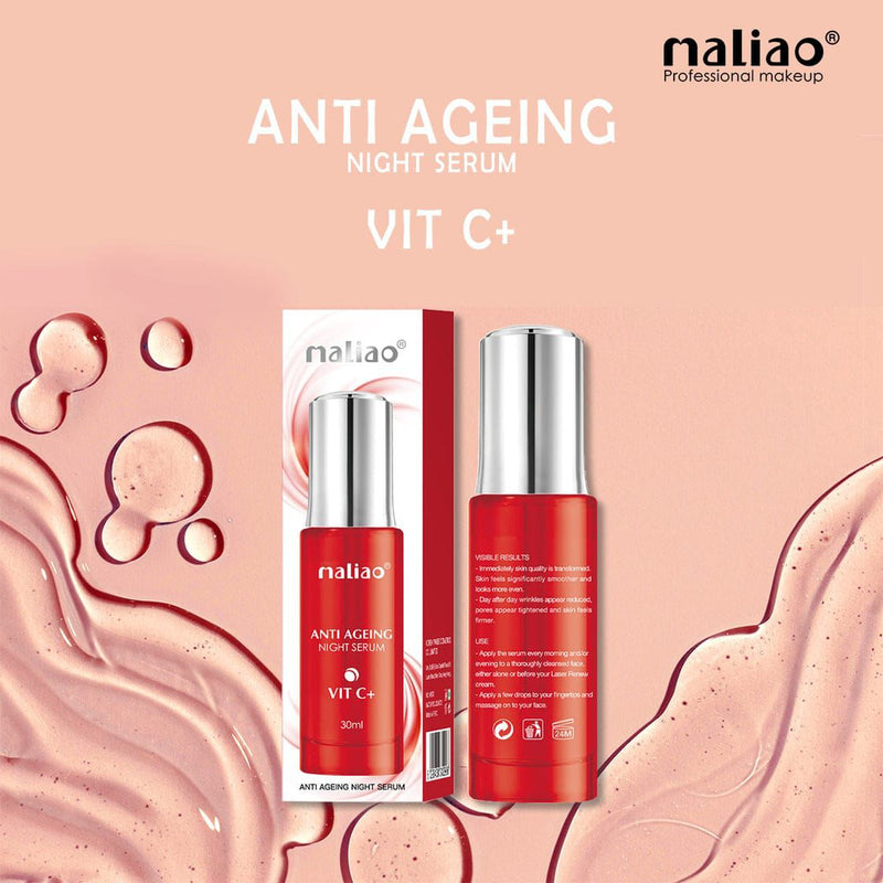 Maliao Skin Renewal And Brightening Anti Ageing Vit C+ Night Serum