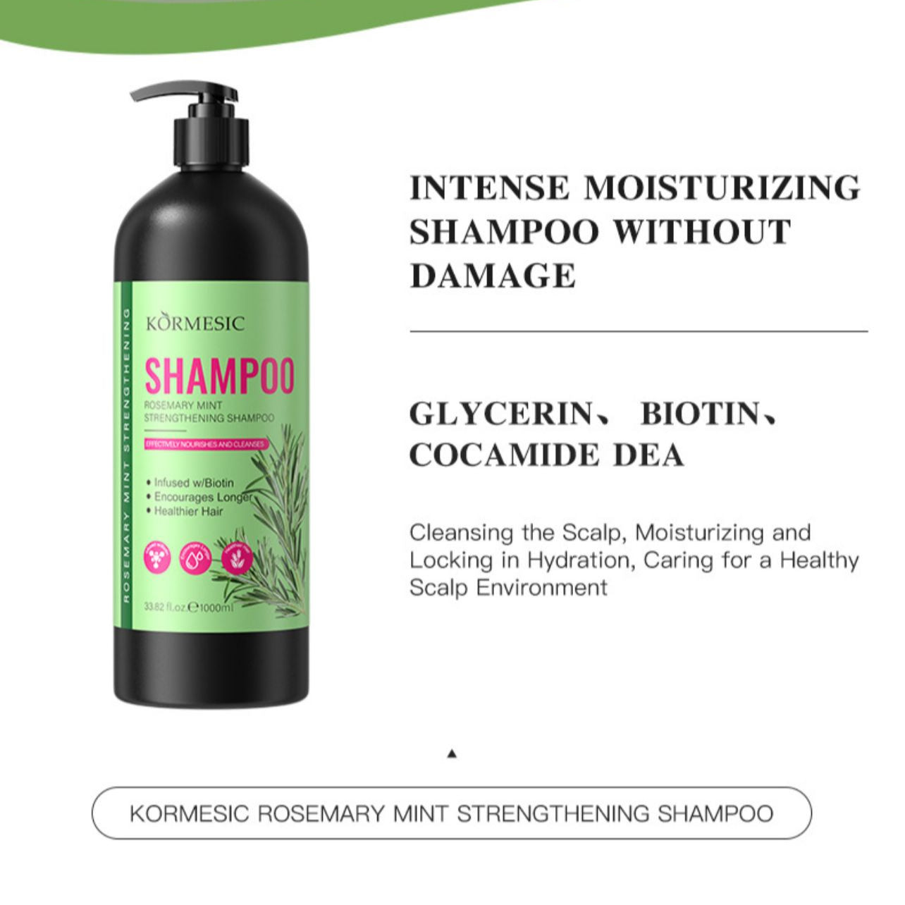 Kormesic Rosemary Mint Strengthening Shampoo 480ml