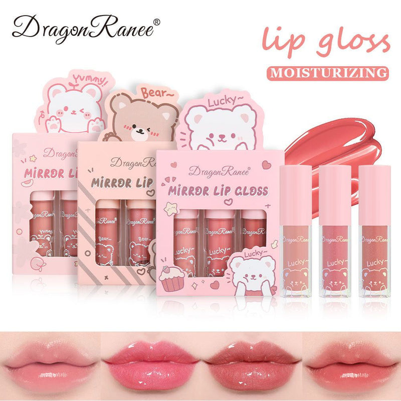 Dragon Ranee Mirror Lip Gloss 3Pcs Set