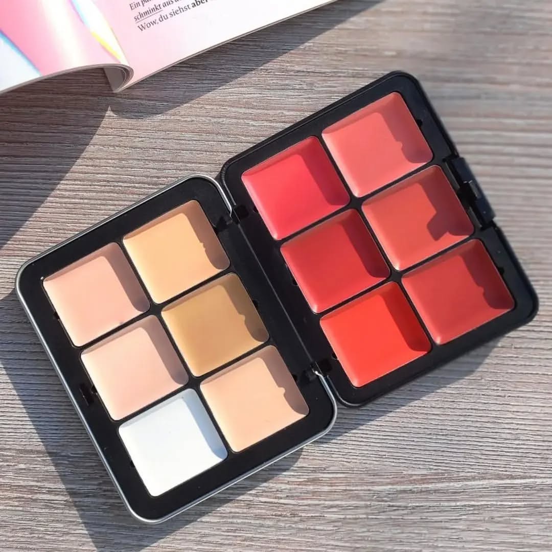Carla Secret 12-Color Cream Concealer & Blush Palette