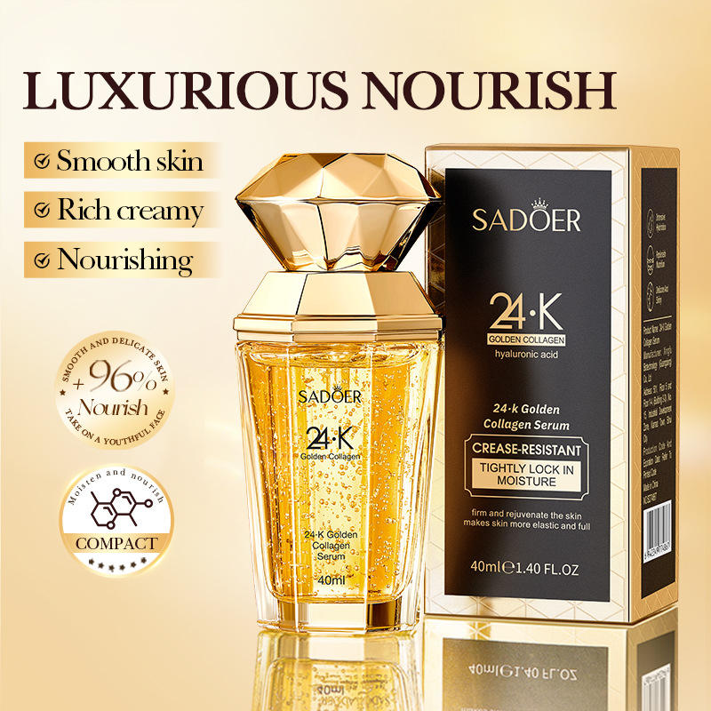 Sadoer 24k Golden Collagen Hyaluronic Acid Serum 40ml – beautygirl-pk