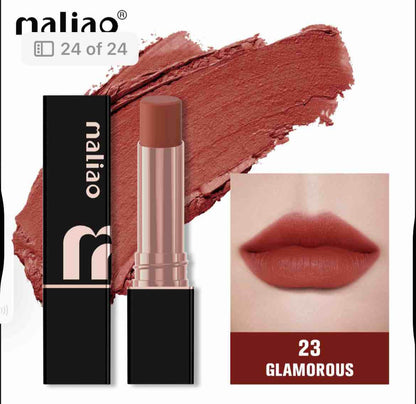 Maliao Super Non Transfer Lipstick Long Lasting Matte Finish Smudge-Proof Formula