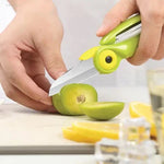Multifunctional 2in1 Stainless Steel Portable Multicolored Cartoon Bird Mini Folding Fruit Knife Peeler