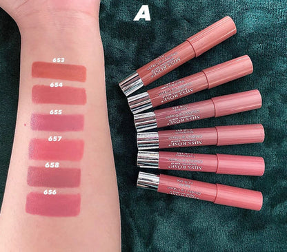 MISS ROSE Matte Lip Balm Crayon 6PcsSet