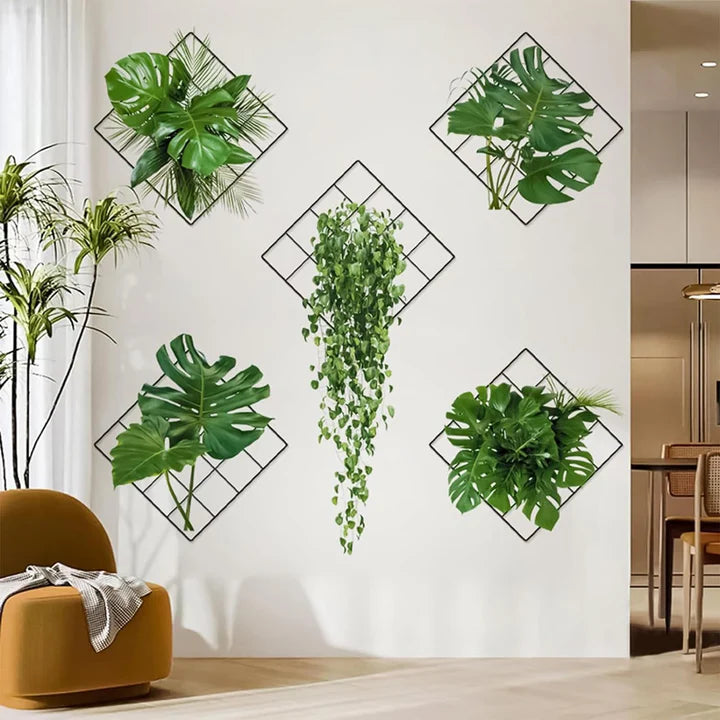 3D Plants Wall Stickers Pack Of 5