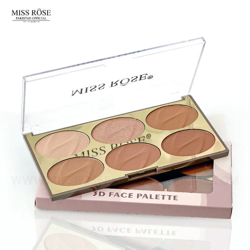 Miss Rose 3D 6 Shades Face Palette