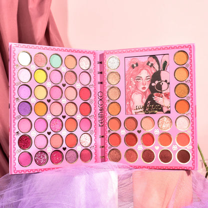 Kevin & Coco Bunny Girl 62 Colors Makeup Palette Set