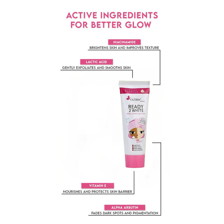 Ready 2 White Milky Whitening Cream