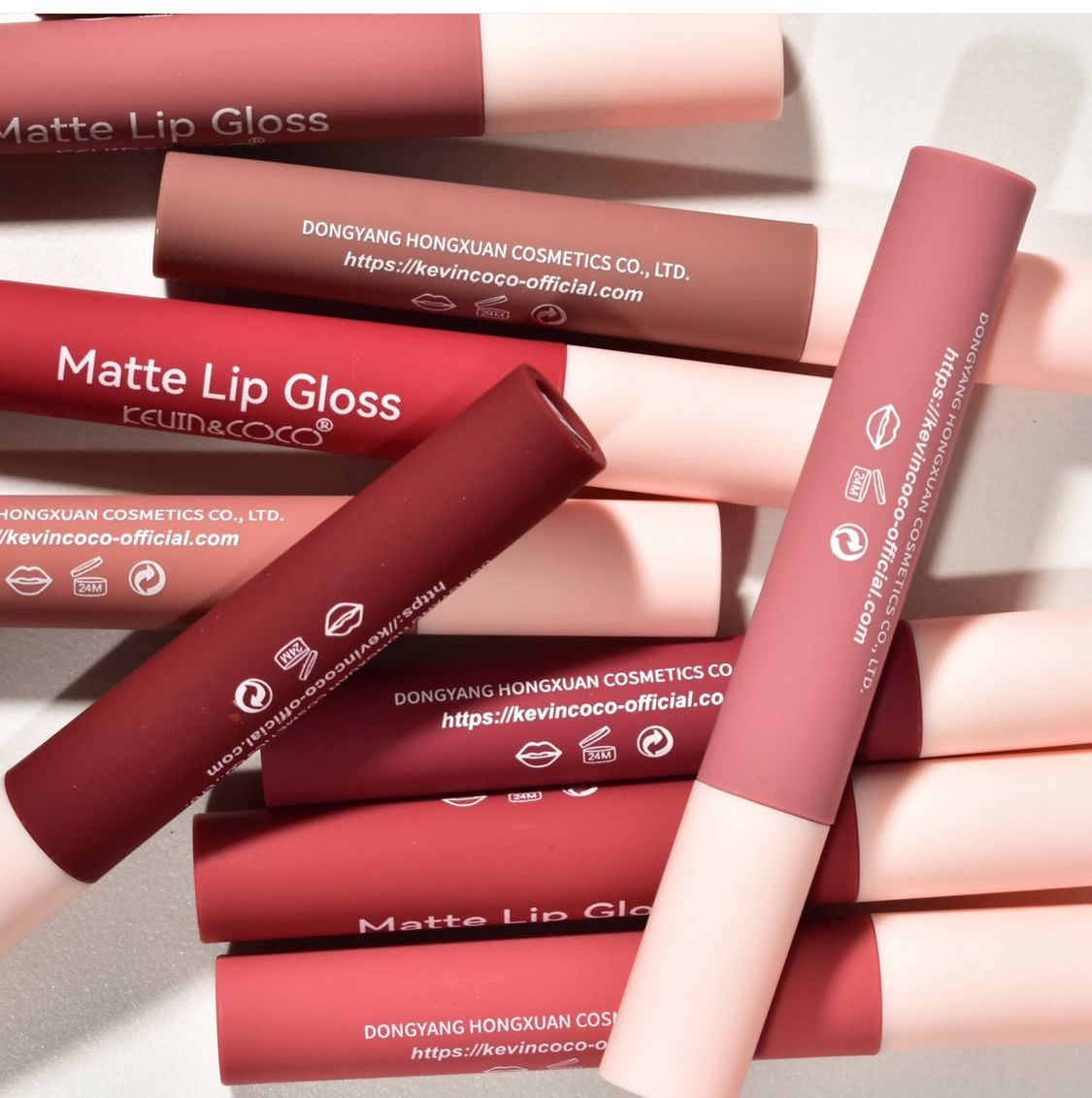 Kevin & Coco High Quality Beautiful Energy Matte Lipgloss 10pcs Box