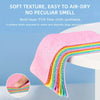 Creative Rainbow Tear Off Rag 12 Layer Kitchen Dishwashing Cloth Washable Cleaning Towels