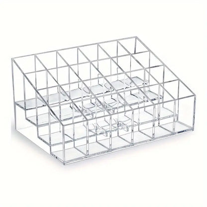 24 Grid Acrylic Clear Lipstick Holder Storage Box