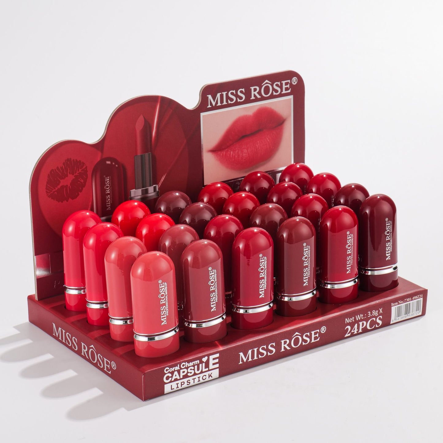 Miss Rose Capsule Lipstick Set