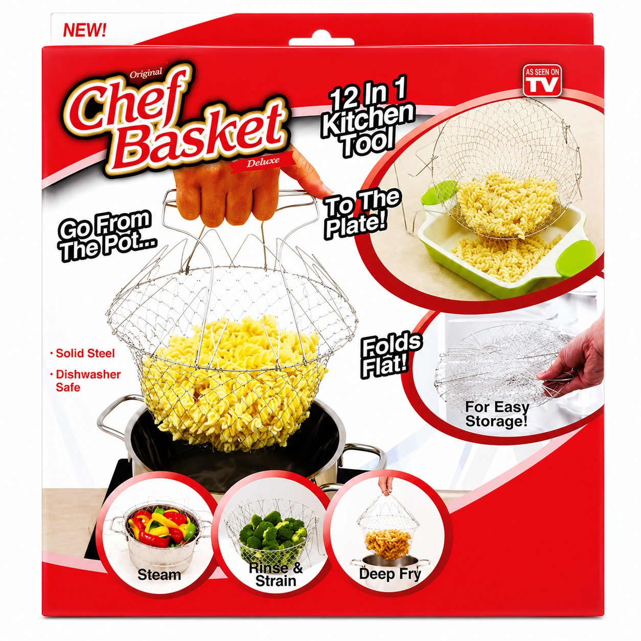 Multifunctional Kitchen Strainer Basket