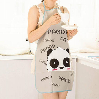 Kitchen Apron Multicolor Printed PVC Waterproof 1Pcs 14622