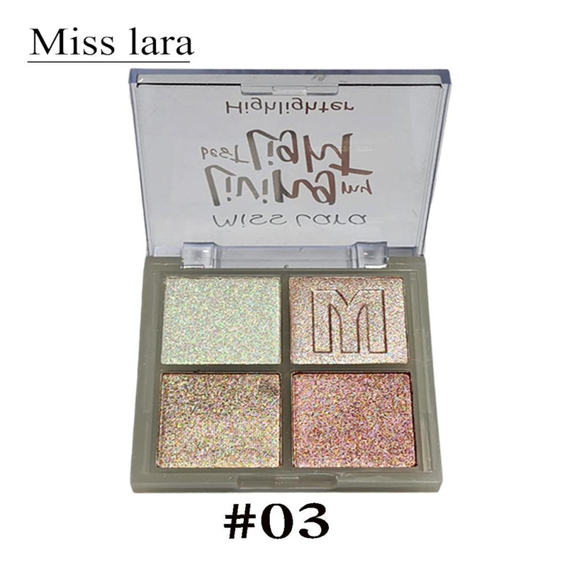 Miss Lara 4 Color Highlighter Palette