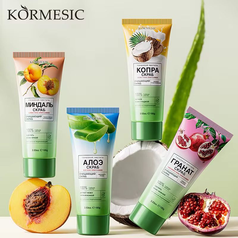 KORMESIC Face Wash Non-Irritating &amp; Hypoallergenic Remove Dirt Acne Oil Makeup Face Scrub Cleanser