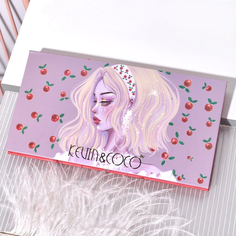 KEVIN & COCO 18-Color Cherry Girl Eyeshadow Palette