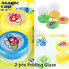 Folding Collapsible Magic Cup & Mug Glass for Kids, Travel & Outdoors Set of 2