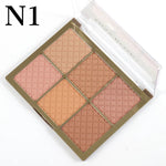 Miss Rose 6 Color Square Face Palette All In One