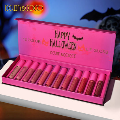 Kevin & Coco Happy Halloween Liquid Matte Lip Gloss 12Pcs Set