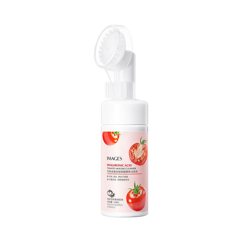 IMAGES Hyaluronic Acid Tomato Mousse Cleanser Hydrating Deep Cleansing Pores Refreshing Gentle Face Wash 120ml