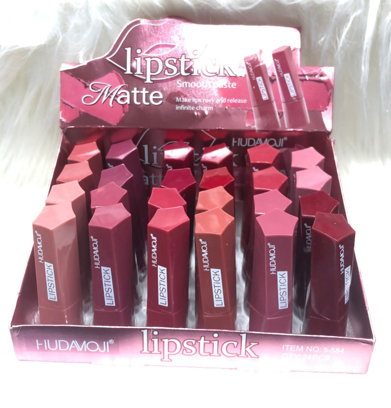 Hudamoji Smooth Paste Matte Lipstick 12Pcs Set