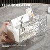 Rabbit Premium Acrylic Transparent Tissue Box With Remote Control Holder