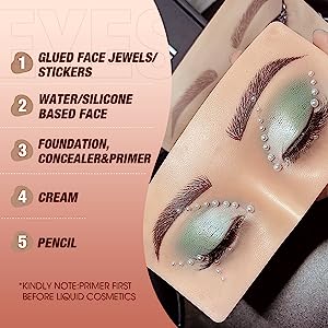 Make Up Silicone Face Dummy