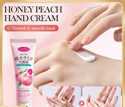 Sadoer Honey Peach Lactobacillus Hydrate Hand Cream