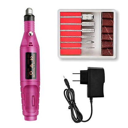 Electric Mini Nail Drill Manicure & Pedicure Buffing Grooming And Polishing Nails