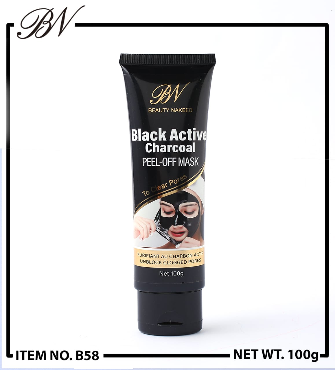 Beauty Nakeed Black Active Charcoal Peel Off Mask