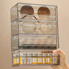 Acrylic Sunglass Holder Sunglass Organizer Eyeglass Storage Case 4 Drawers