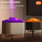 Portable Volcano Design Humidifier Noiseless Aroma Diffuser With Lamp