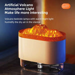 Portable Volcano Design Humidifier Noiseless Aroma Diffuser With Lamp