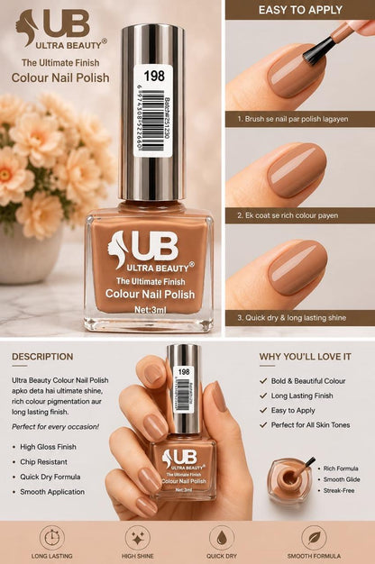 Ultra Beauty Colour Nail Polish – 3ml (Set B)