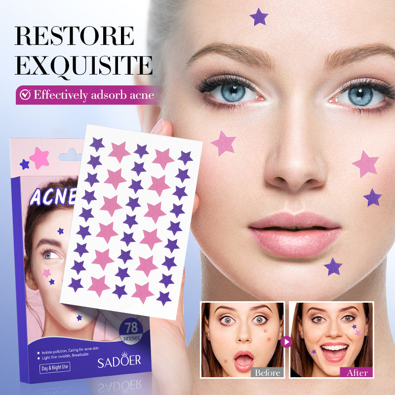 Sadoer Acne Patches Star Design 78 Patches