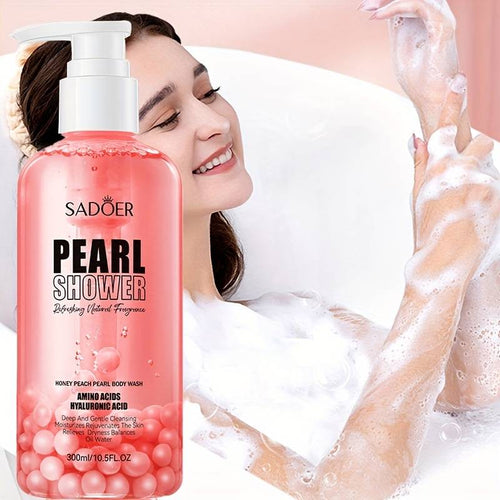 SADOER Fruit Extract Honey Peach Pearl Shower Moisturizing And Cleansing Body Wash