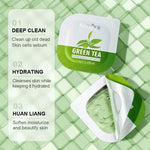 SADOER Green Tea And Natural Kaolin Deep Cleansing Face Green Tea Refreshing Clay Mask