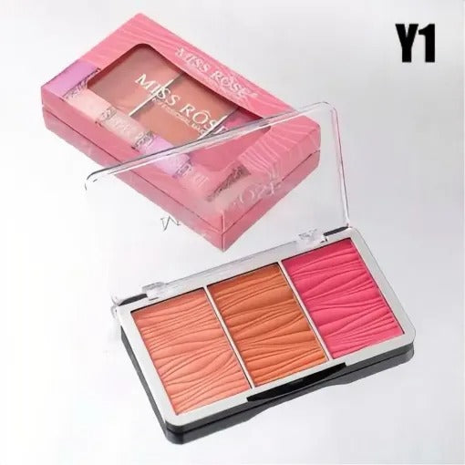 Miss Rose Triple Glow Blush Palette
