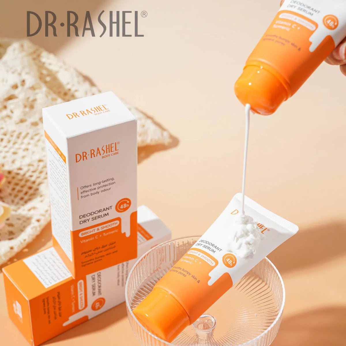 Dr Rashel Vitamin C +Turmeric Deodorant Dry Serum Bright & Smooth