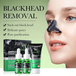 ZOZU Pack Of 3 Series Bamboo Black Moisturizing Essence And Face Mask