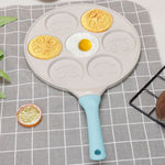 Non Stick Emoji Smiley Pancake Frying Pan with 7 Unique Flapjack Faces