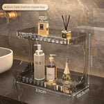 Multipurpose Acrylic Desktop 2 Layer Perfume And Cosmetic Stand