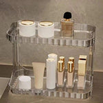 Multipurpose Acrylic Desktop 2 Layer Perfume And Cosmetic Stand