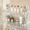 Premium Luxury Crystal Wall Mounted Shelf With Suction Cup