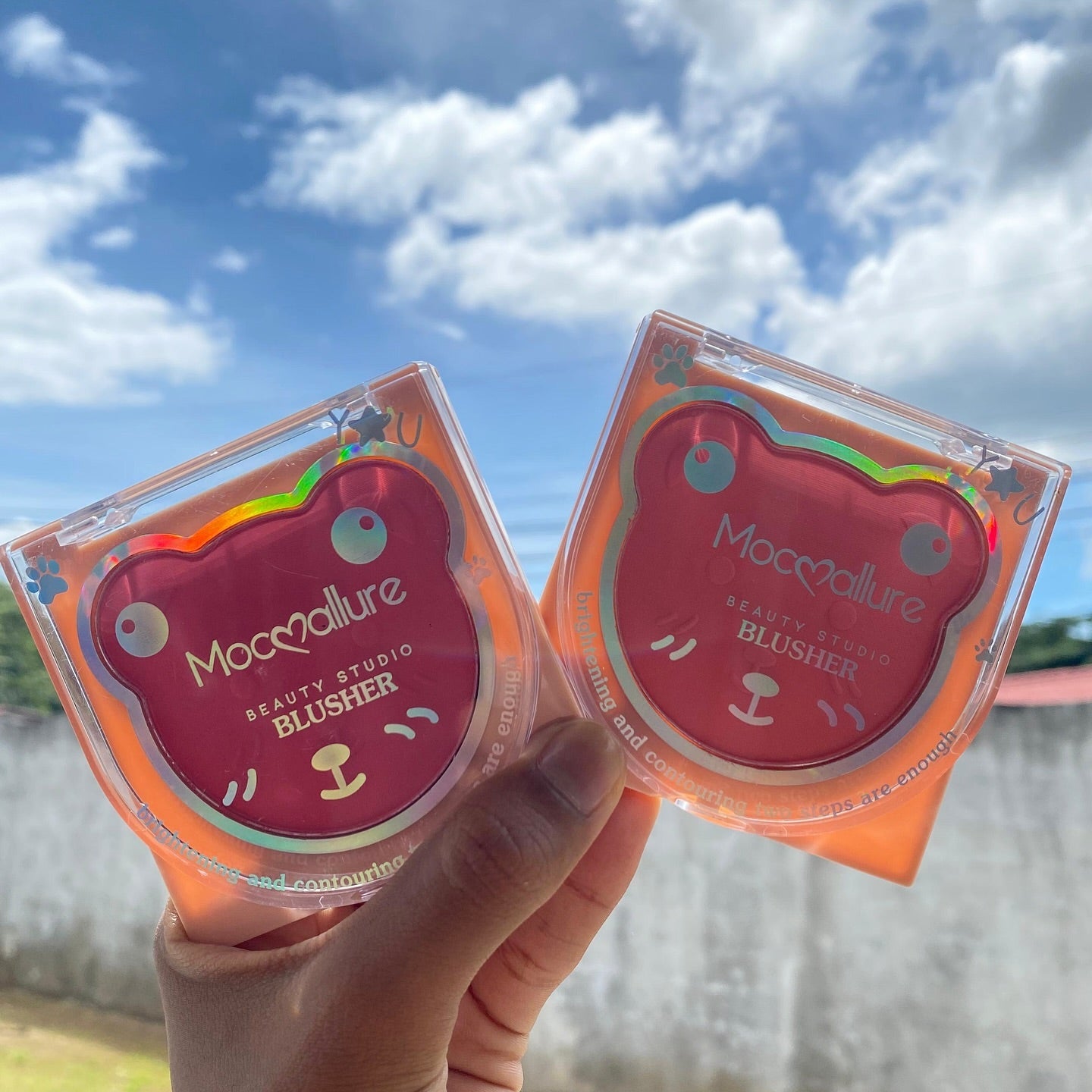 Mocallure Cute Teddy Bear Blush Pack of 3