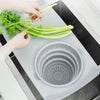 Multifunctional 2in1 Over The Sink Cutting Board With Silicone Drain Storage Basket