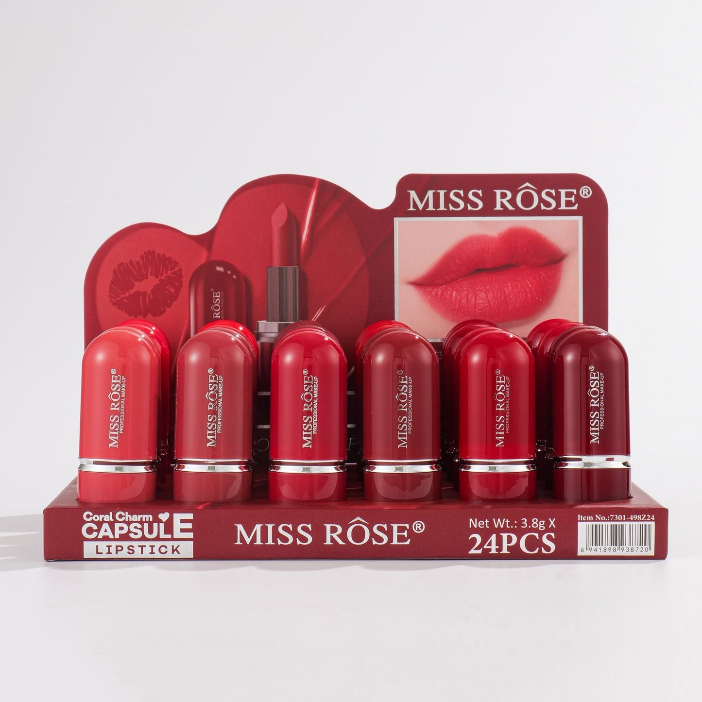 Miss Rose Capsule Lipstick Set