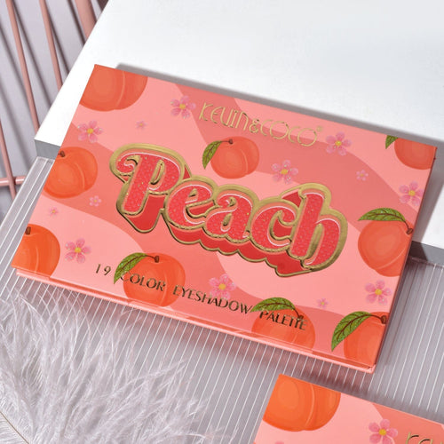 KEVIN & COCO Peach 19-Color Perfect Makeup Eyeshadow Palette