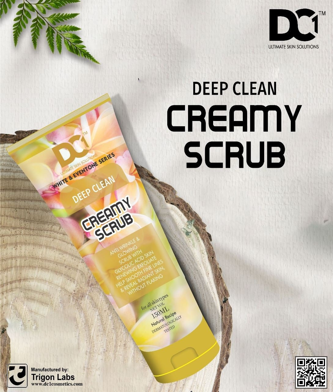 DC Ultimate Facial Series Exfoliating Deep Clean Creamy Scrub 150ml